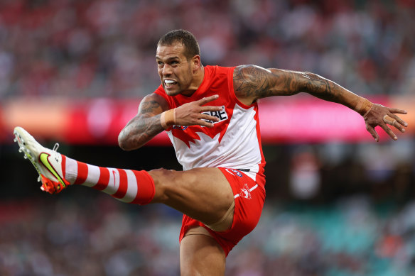 Buddy Franklin in full flight