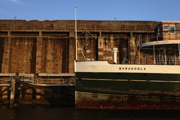 The Baragoola, pictured in 2011, has been berthed at Waverton. 