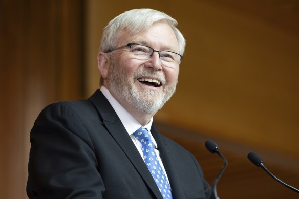 Former Prime Minister Kevin Rudd has warned about the threat of war in the Indo-Pacific. 