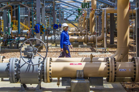 Santos gas plant in Queensland: The company says the approval for the Narrabri gasfield will open the way for lower gas prices but some analysts have questioned the likely production costs.