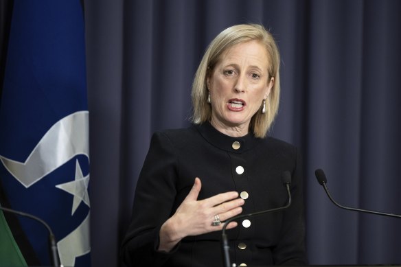 Finance Minister Katy Gallagher is reprioritising infrastructure spending.