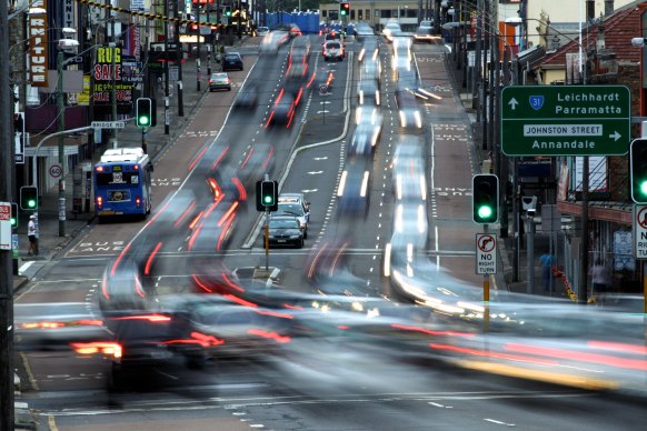 The City of Sydney council says Parramatta Road is being used as a “relief valve” for the Rozelle interchange.