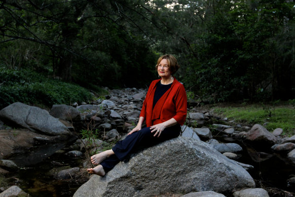 Inspired by NSW's Southern Tablelands bush: Jackie French in her Araluen Valley garden in 2013.