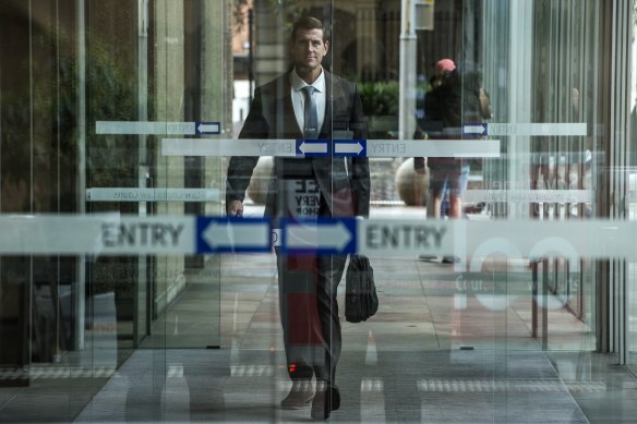 Former SAS soldier Ben Roberts-Smith outside the Federal Court last week.