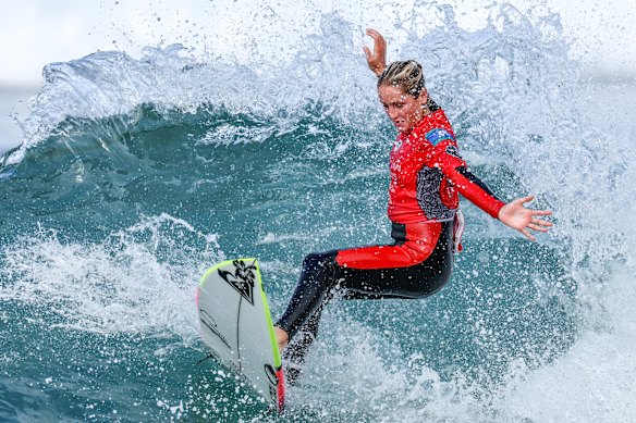 13-year-old Leihani Zoric has won back-to-back titles at Bells Beach