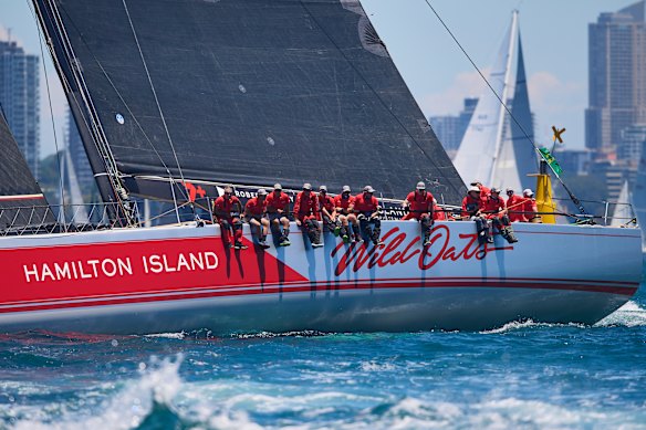 Wild Oats XI em Sydney a Hobart 2022. 