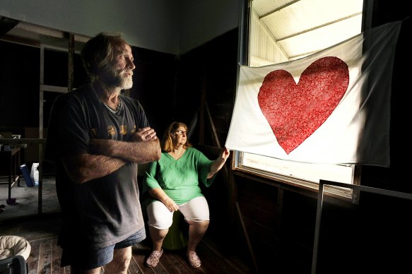 A portrait of Lismore residents Mark and Vicki Youngberry is part of the exhibition at NSW Parliament.