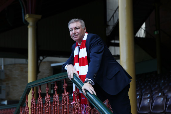 Sydney Swans chairman Andrew Pridham.