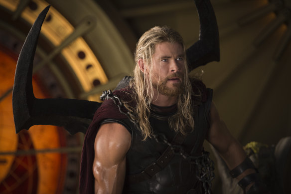 Chris Hemsworth in Marvel's Thor: Ragnarok.