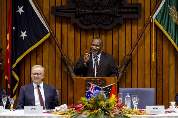 Papua New Guinea Prime Minister James Marape has no problem with his citizens serving in the Australian military.