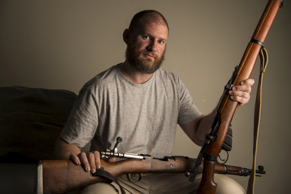 Andrew Tomic, 34, has a collection of firearms he sources from the upper north shore.