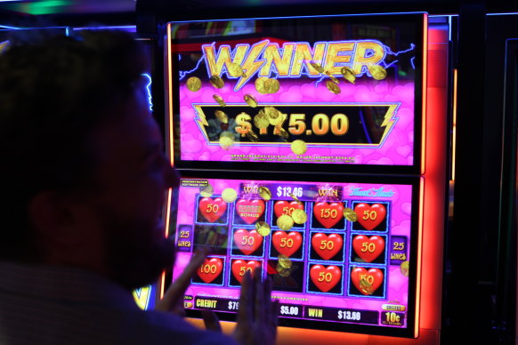 The Andrews government has imposed limits on Crown pokies but left most machines subject to voluntary controls.