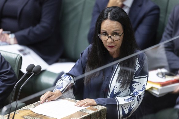 Minister for Indigenous Australians Linda Burney during question time today.