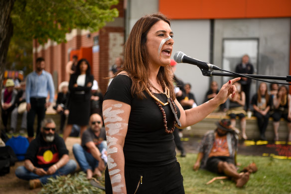 Victorian Greens senator Lidia Thorpe said this week she has many activists ready to campaign against an Indigenous Voice to parliament. 
 