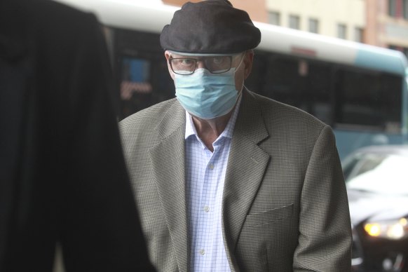 John Patrick O’Brien outside Downing Centre Court in March.  