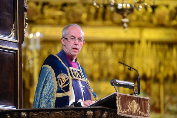 The Archbishop of Canterbury Justin Welby, pictured in Westminster Abbey.