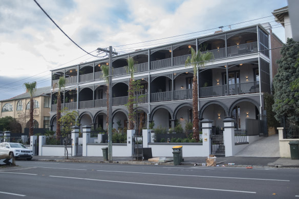 Before renovations on The Block began:  The old Oslo Hotel in St Kilda.
