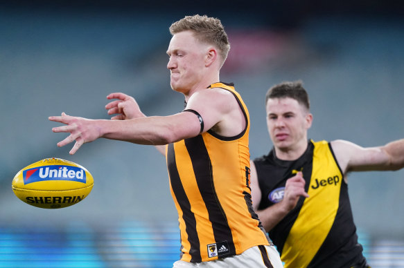 Hawthorn's win over Richmond was not as strong in the TV ratings as the Collingwood-Richmond clash.