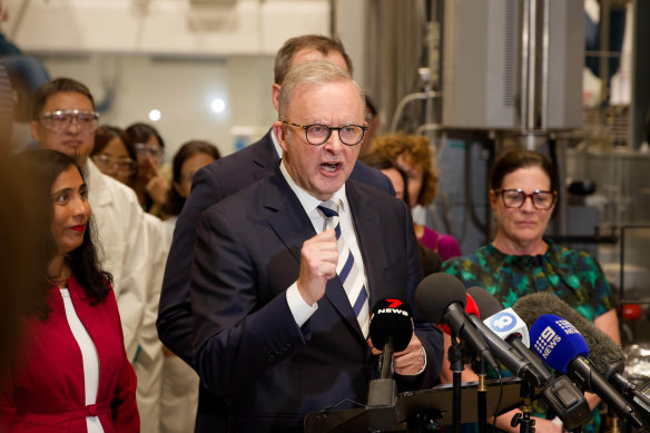 Anthony Albanese, campaigning in Perth on Friday, said the government remained committed to the current GST allocation system.