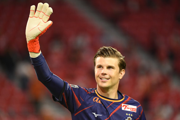 Mitch Langerak won’t be at the World Cup with the Socceroos.