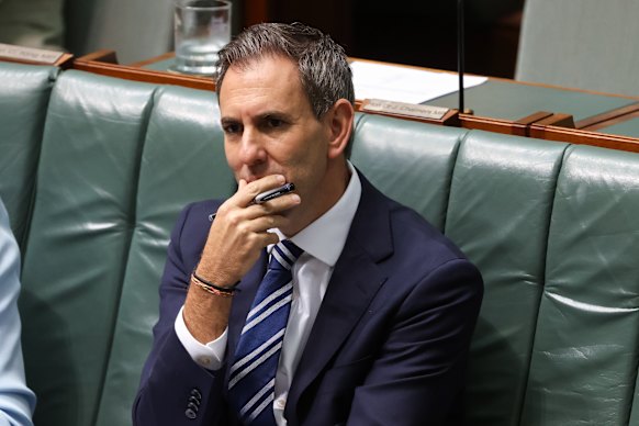 Jim Chalmers has pushed back demands to set a level of government spending.