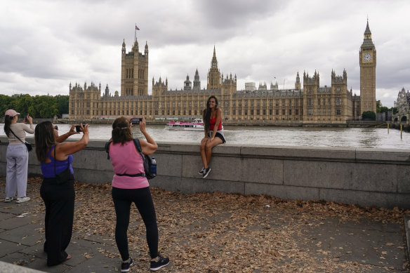 Popular backdrop: The Palace of Westminster, including the Victoria Tower, left, and the Elizabeth Tower, commonly known as Big Ben, in London.