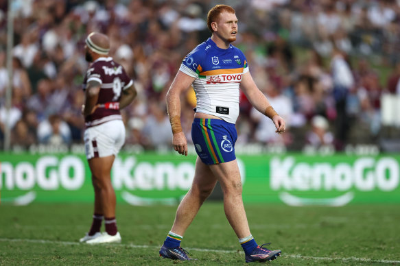 Canberra’s Corey Horsburgh cops 10 in the sin-bin.