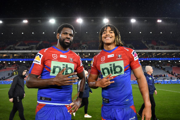 Dom Young (right) has been dropped by Newcastle.