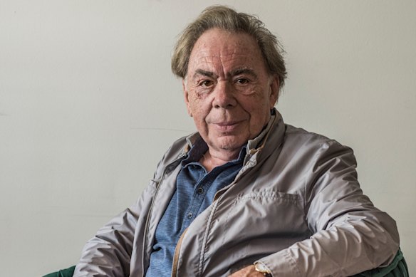 Andrew Lloyd Webber during a 2022 visit to Sydney.
