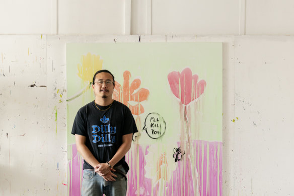 Artist Jason Phu is a finalist in the Archibald, Wynne and Sulman prizes this year.