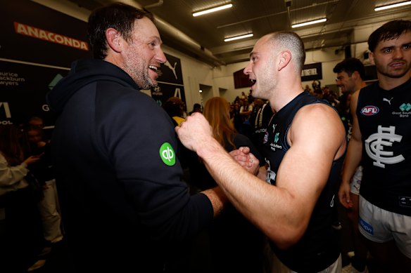 Interim coach Josh Fraser and recruit Will Hayward