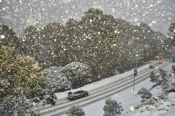 On the road to Mount Buller.