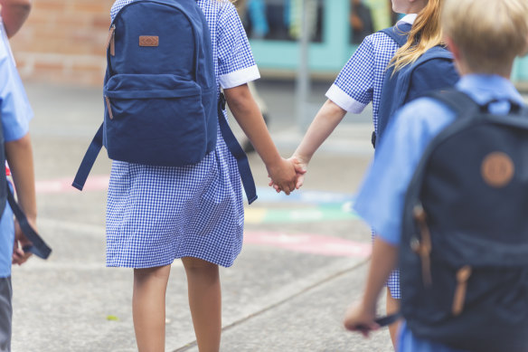 Data shows just 20 per cent of children walk or bike ride to and from school.