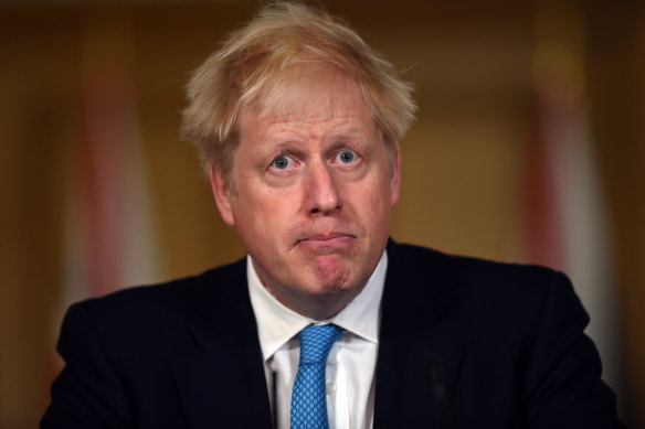 Britain’s former prime minister Boris Johnson.