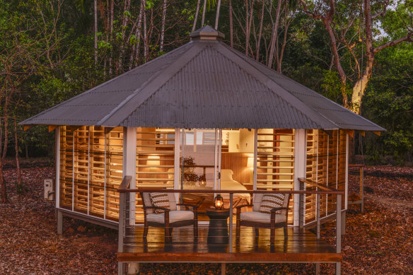 One of the freestanding villas at Seven Spirit Bay Lodge.