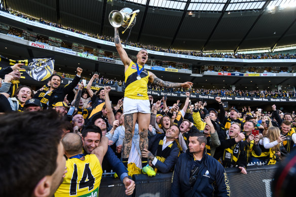 Martin was a premiership hero for Richmond in 2017.