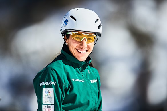 Medalhista de ouro olímpica australiana Lydia Lassila.