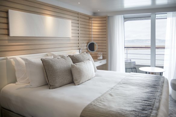 Inside a Prestige Stateroom.