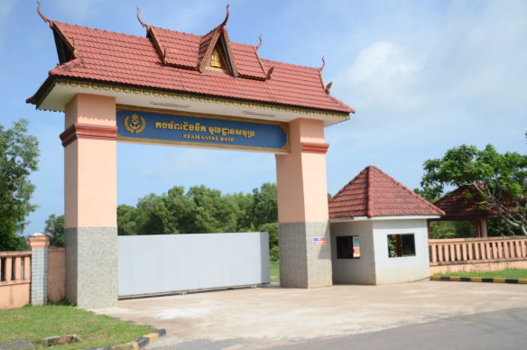 Cambodia’s Ream Naval base.