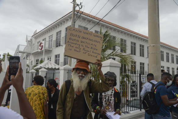 In Jamaica, the Duke and Duchess of Cambridge faced protests over slavery reparations.