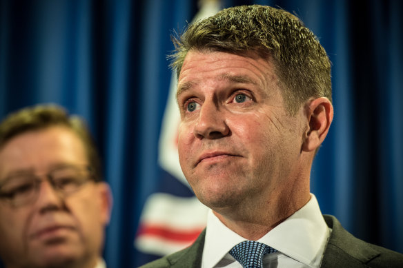 Mike Baird’s NSW government banned greyhound racing in 2016 only to go back on that decision months later.