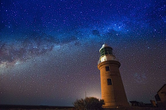 Vlamingh Head Lighthouse, near Exmouth, offers commanding views of the North West Cape.