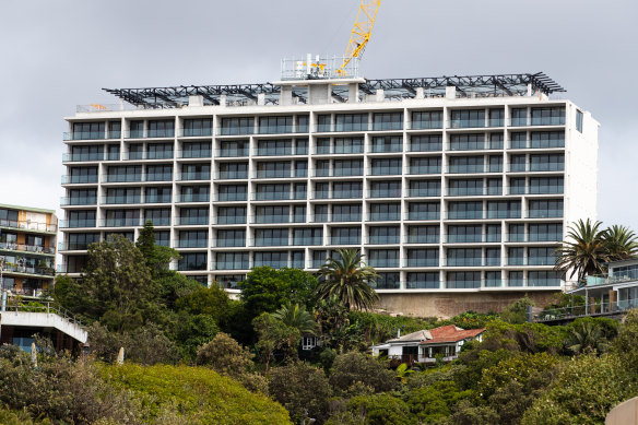 The apartment building in Illawong Avenue, Tamarama, has been redeveloped.