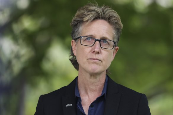 ACTU secretary Sally McManus says the new laws could allow employers to snoop on their workers.