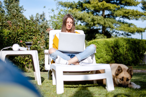 Why work from the office, when you could work from a deck chair in the sunshine?