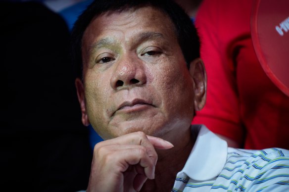 Former president Rodrigo Duterte, pictured in April, was invited to testify on Tuesday but declined.