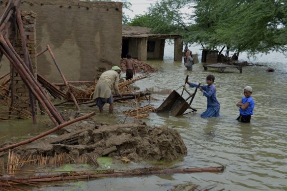 Pakistan has been hit by devastating floods this year. Overall public debt in the country has more than doubled over the past decade, with loans from China growing fastest.