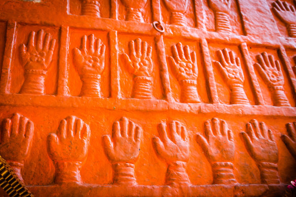 The handprints of Maharaja Man Singh’s widows – the last haunting marks of the royal women.