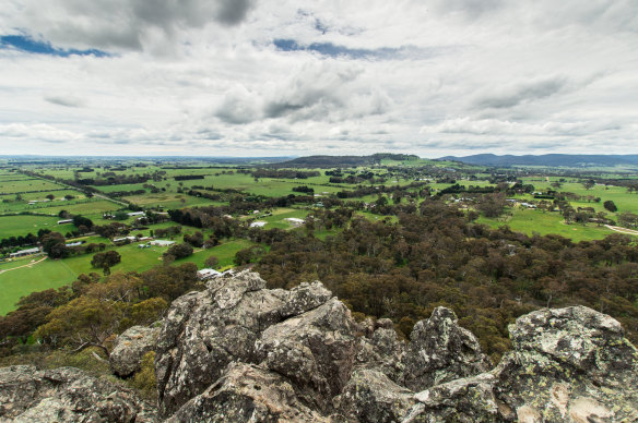 The view from Hanging Rock, which the students visited on their trip last week.