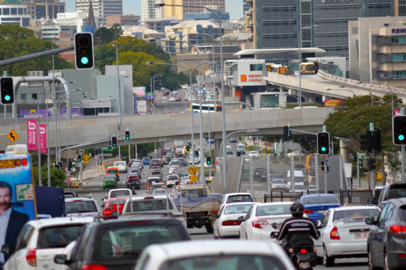 There are now 1.24 million vehicles on Queensland roads, up by 414,000 in the past decade. 